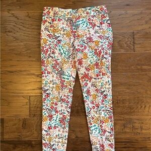 New York & Company Multicolor Floral Pants